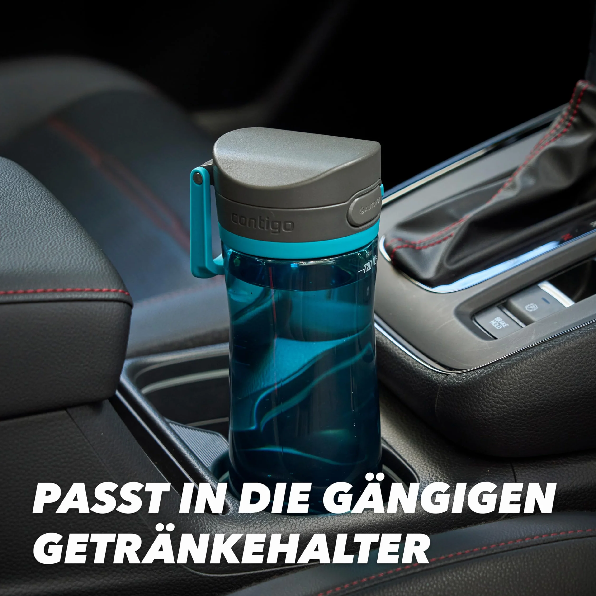 Contigo Jackson Butelka na napoje, duża butelka bez BPA, w 100% szczelna, nadaje się do mycia w zmywarce, do uprawiania sportu, roweru, joggingu, wędrówek, pracy, szkoły, 720 ml