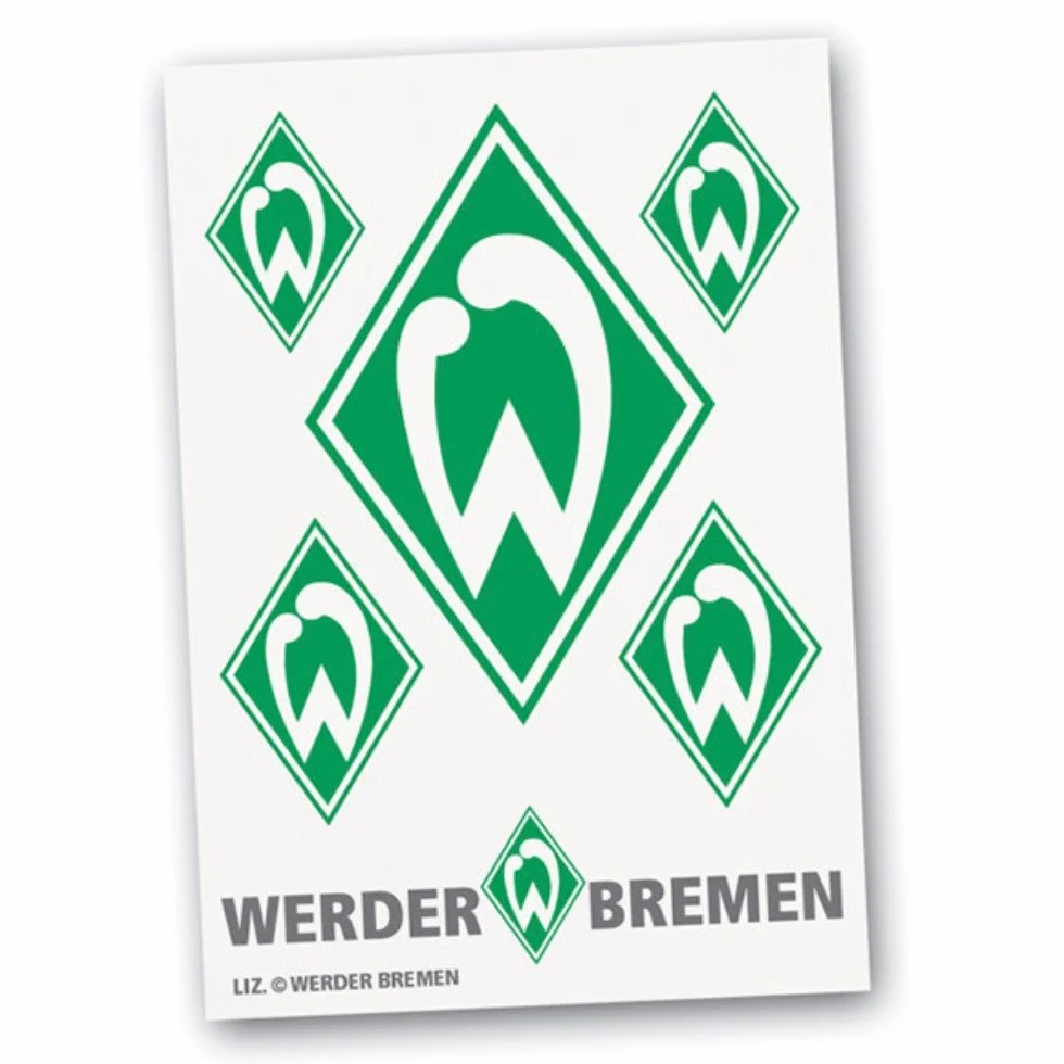 Unbekannt Werder Bremen SVW zestaw naklejek w romby, 6-częściowy