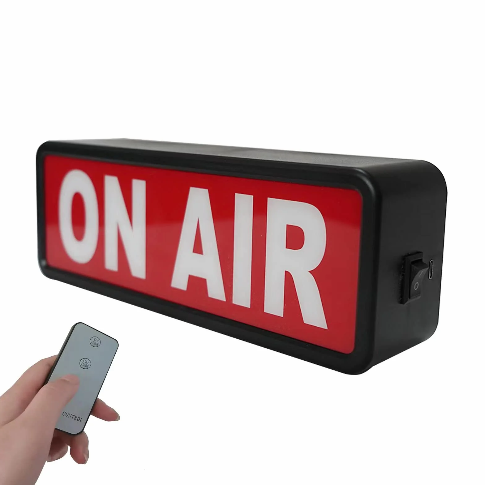 Znak świetlny ON AIR Recording Sign Studio Warning Sign dla Home Studio Company Desk Wall Decor