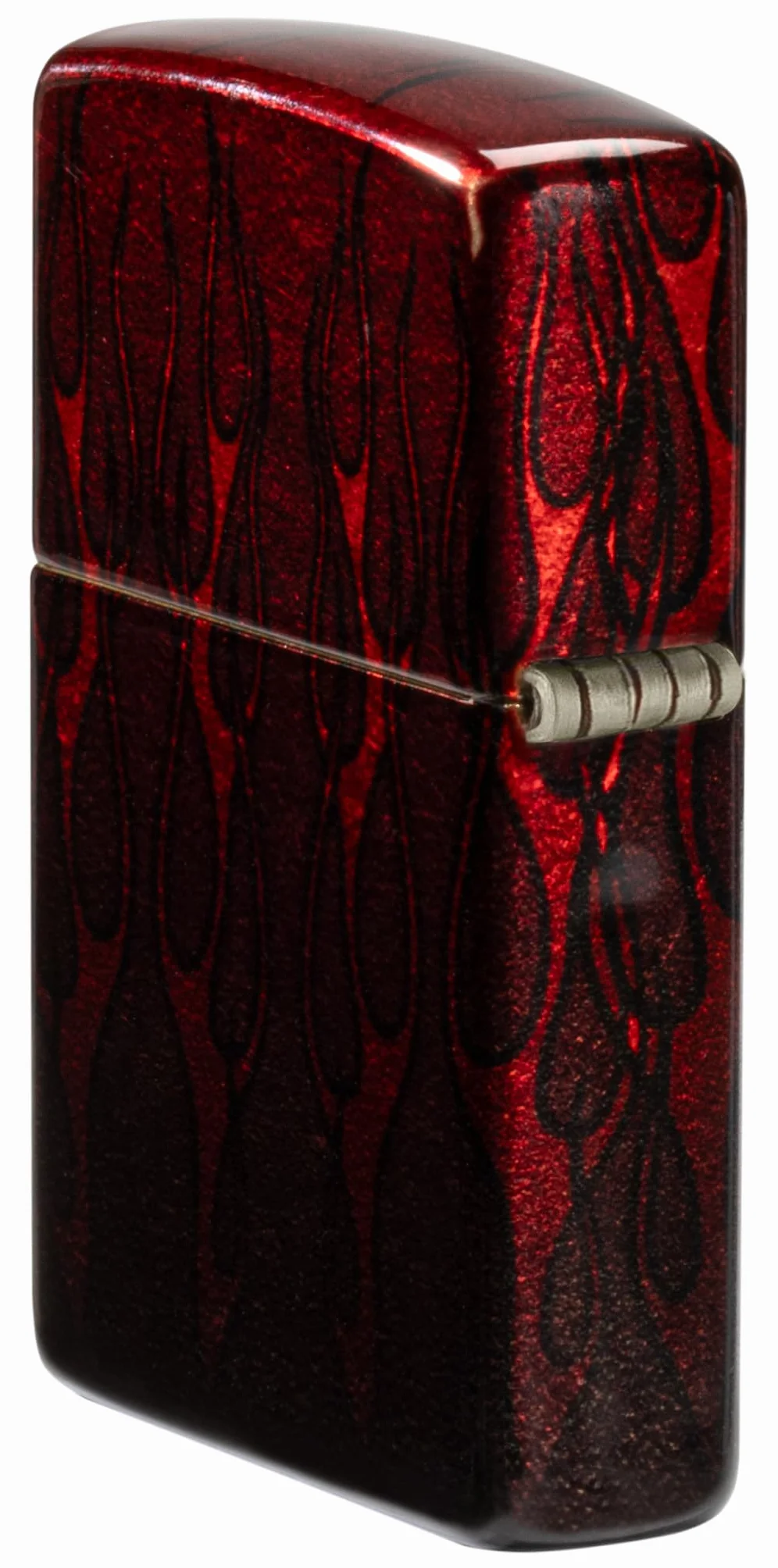 Zippo Harley-Davidson Flames Zapalniczka Sztormowa, do Napełniania, Wielokrotnego Użytku, Wiatroodporna Konstrukcja, Pudełko na Prezent, Wykonano w USA, Postarzany Mosiądz (540° Tumbled Brass)