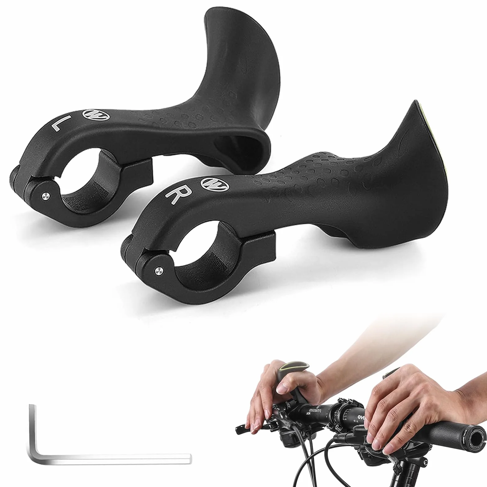 Ergonomiczne Uchwyty na Kierownicę Rowerową, Sportowe MTB (22 mm)