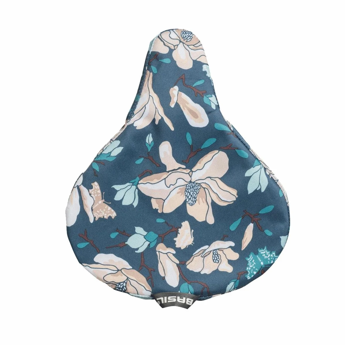 Basil Unisex – dla dorosłych Magnolia pokrowiec na siodełko rowerowe, Teal Blue, One Size