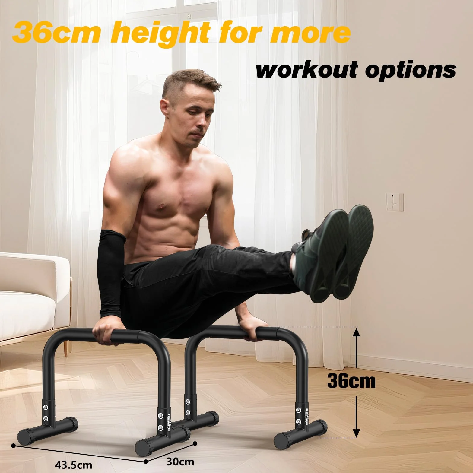 RELIFE Dip Station Dip Bar Regulowana Wysokość Fitness Siłownia Ćwiczenia Calisthenics Equipment