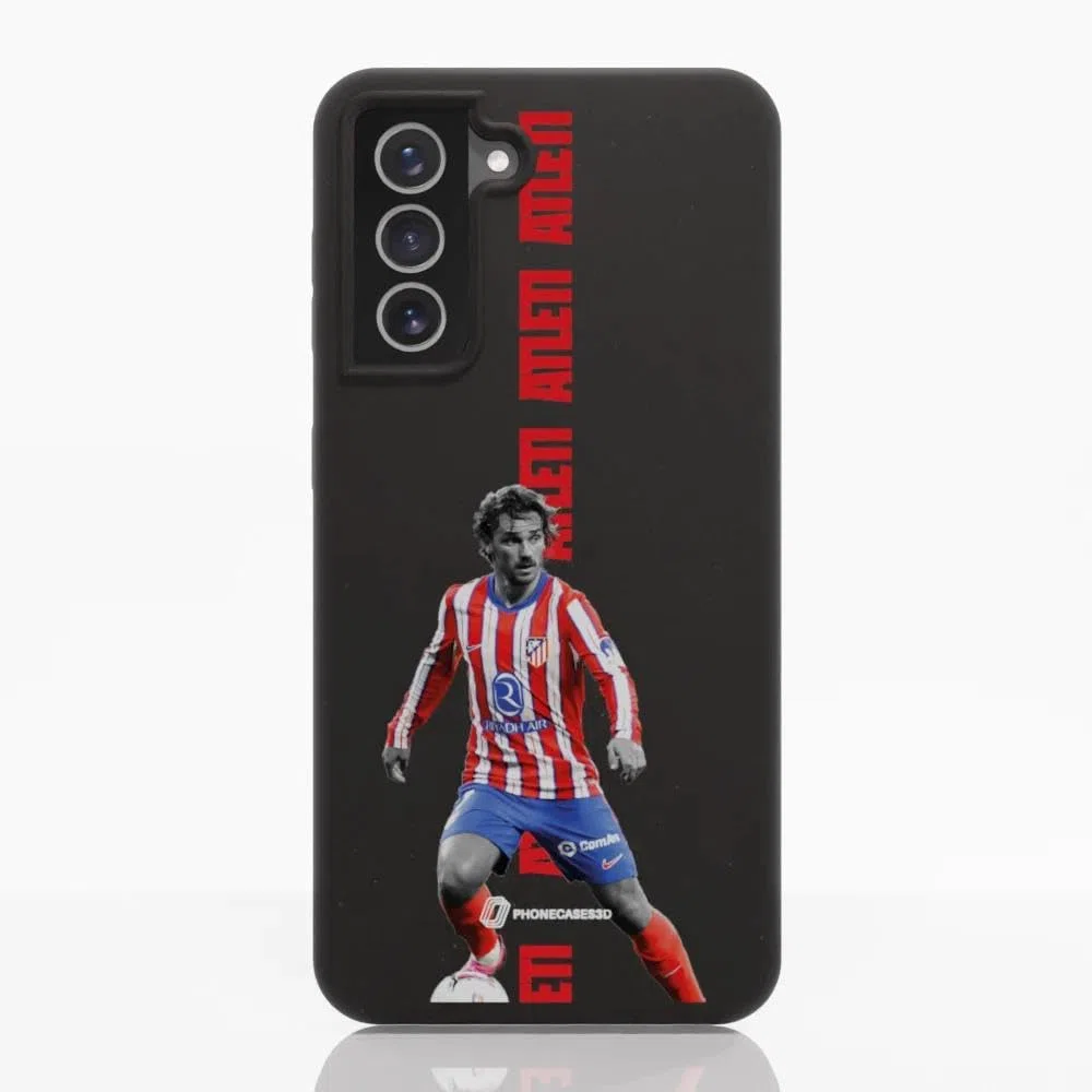 Etui na telefon Samsung Galaxy S21 Oficjalny Atletico Madryt - Europejski i Świat Kompostowalny Roślinny Czarny