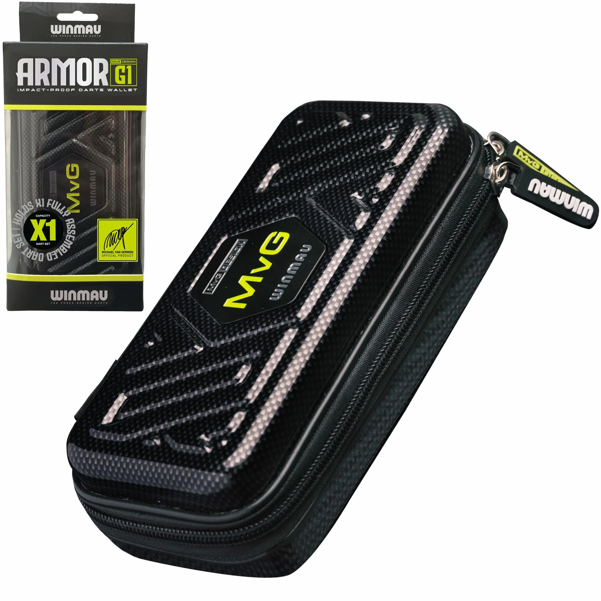 WINMAU Armor Darts-portfel – etui zapewnia miejsce na w pełni zmontowane rzutki i akcesoria – odporny na uderzenia, bardzo trwały i bezpieczny