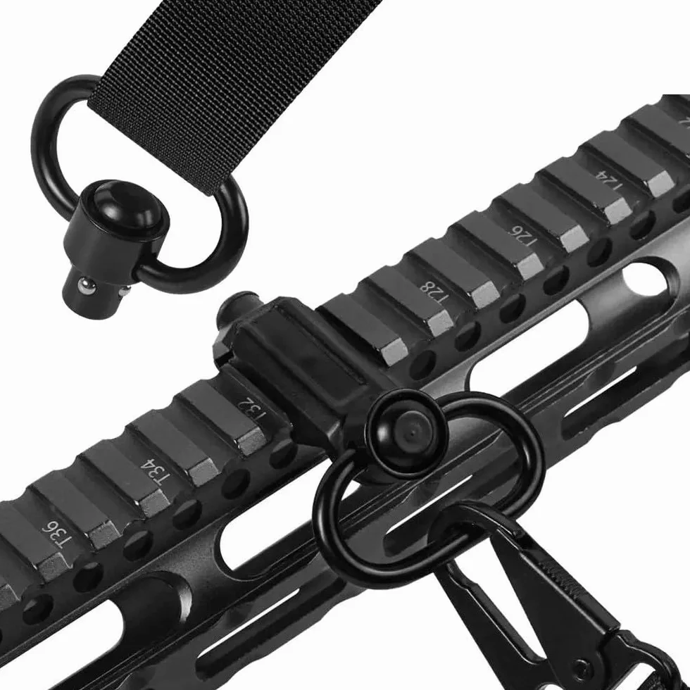 Tactical Push Button szybkie zapięcie Detach QD Swivel Loop z uchwytem Rail Sling Attachment Mount do 20 mm Picatinny Rails