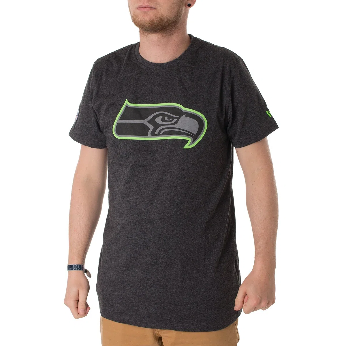 New Era Seattle Seahawks T-shirt dwukolorowa koszulka pop