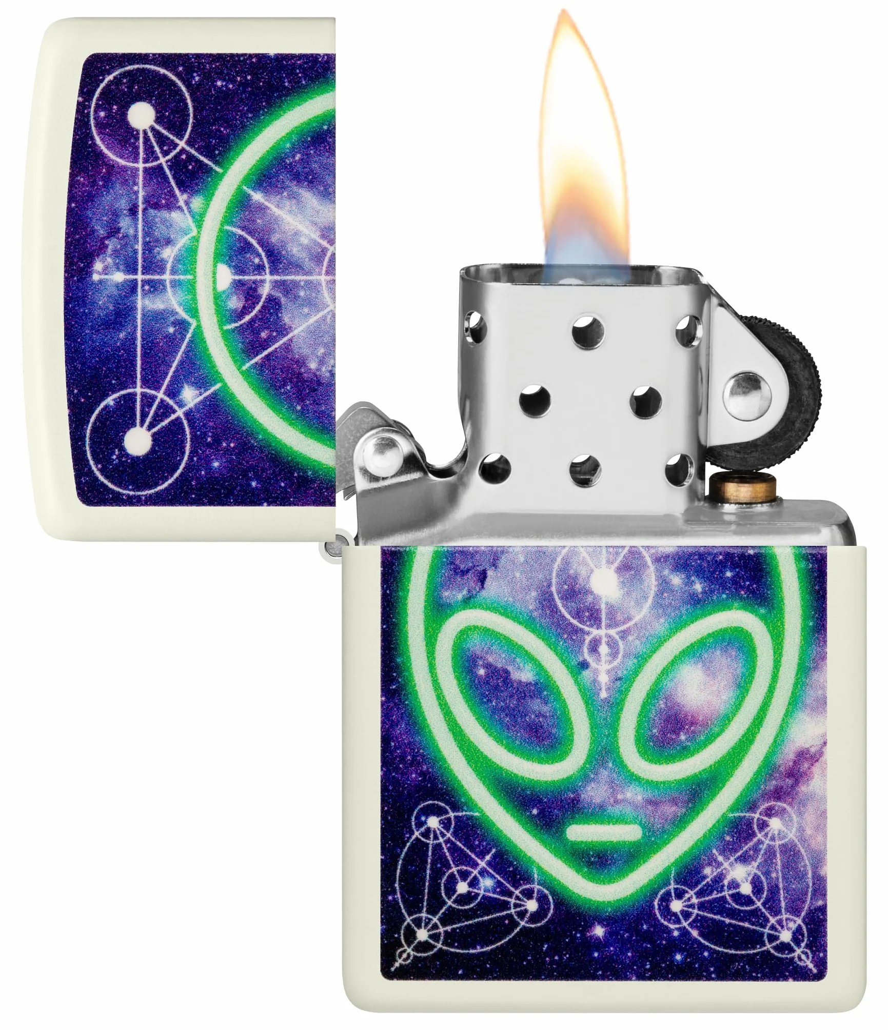 Zippo Alien Zapalniczka Sztormowa Glow-In-The-Dark Wielokrotnego Użytku Wiatroodporna