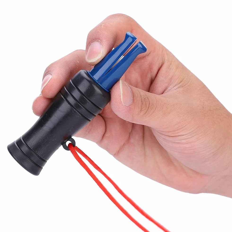 Tefola Gwizdek na Kaczki, trwałe PVC Duck Call, akcesorium myśliwskie z liną