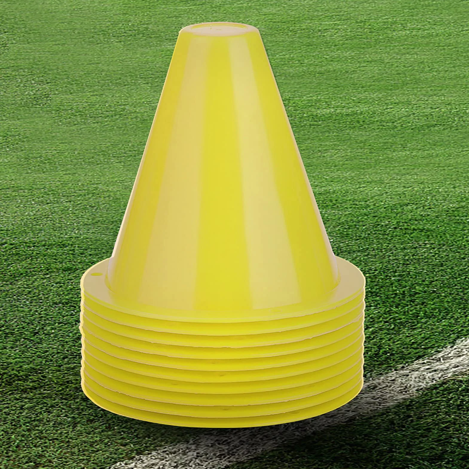 Soccer Training Cone, Agility Soccer Disc Disc Barriers Plastic Marker Holder Sports Akcesoria (10pcs)