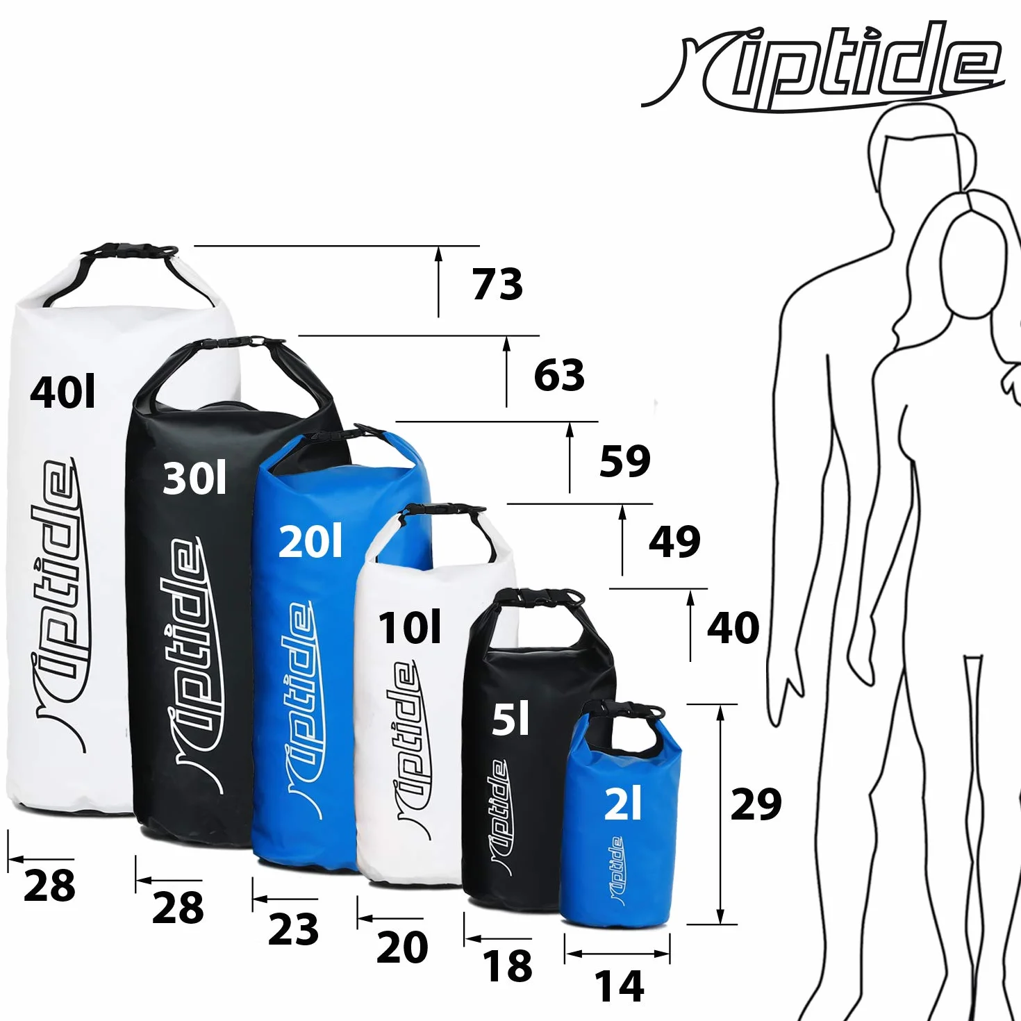 Riptide Dry Bag Wodoszczelny worek 30 l biały