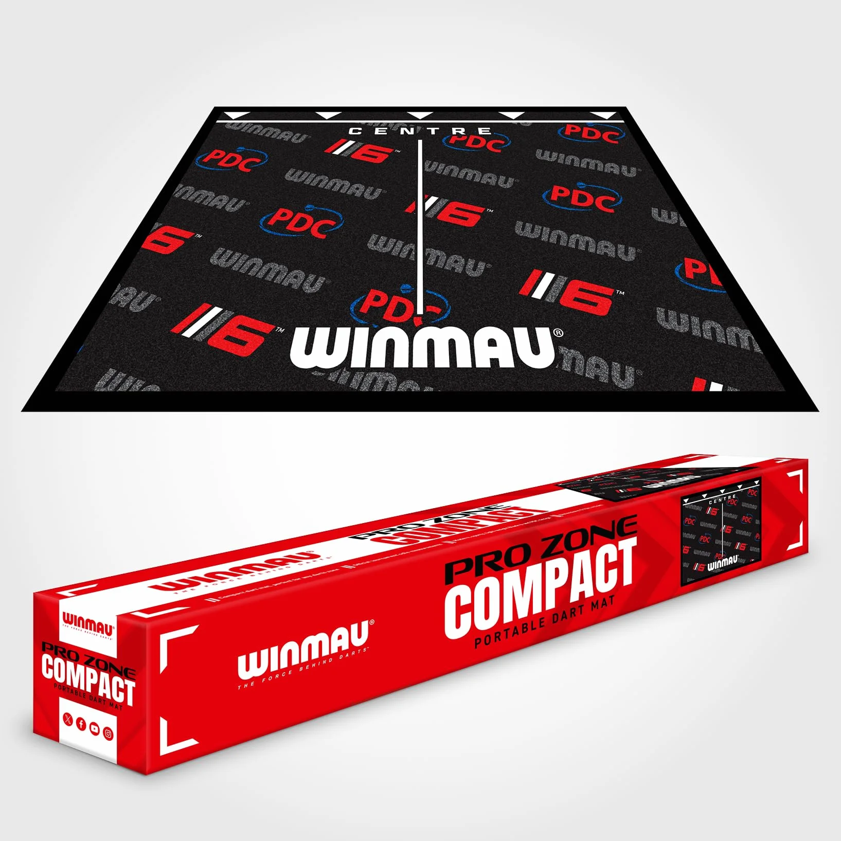 Winmau Maty do rzutek z liniami oche i ochroną podłogi