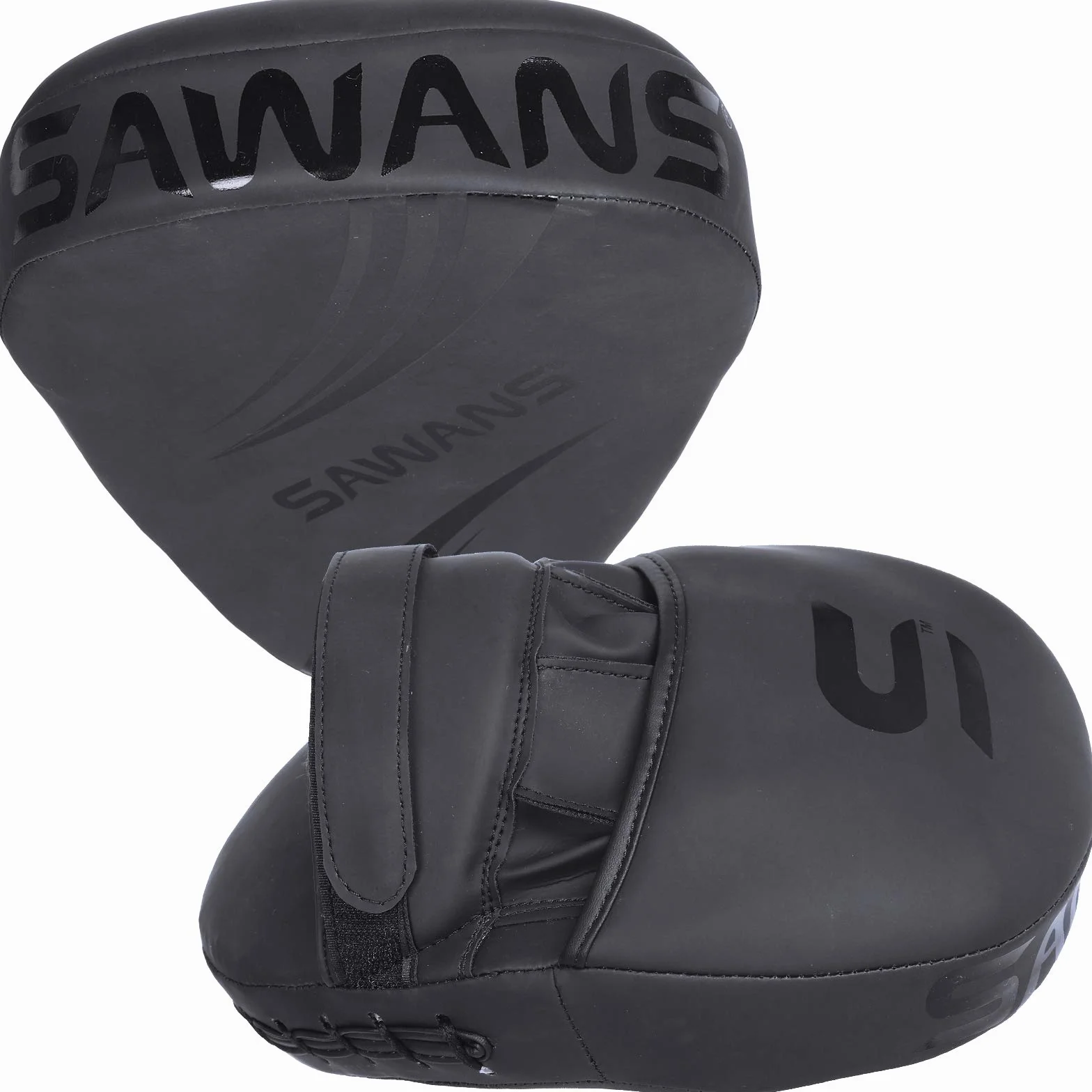 SAWANS® Boks Focus Pads Hook and Jab Mitts Skórzane Kickboxing MMA Zakrzywione Ramię Strike Tarcza Punching Target Pads Sztuki Walki Muay Thai Trening