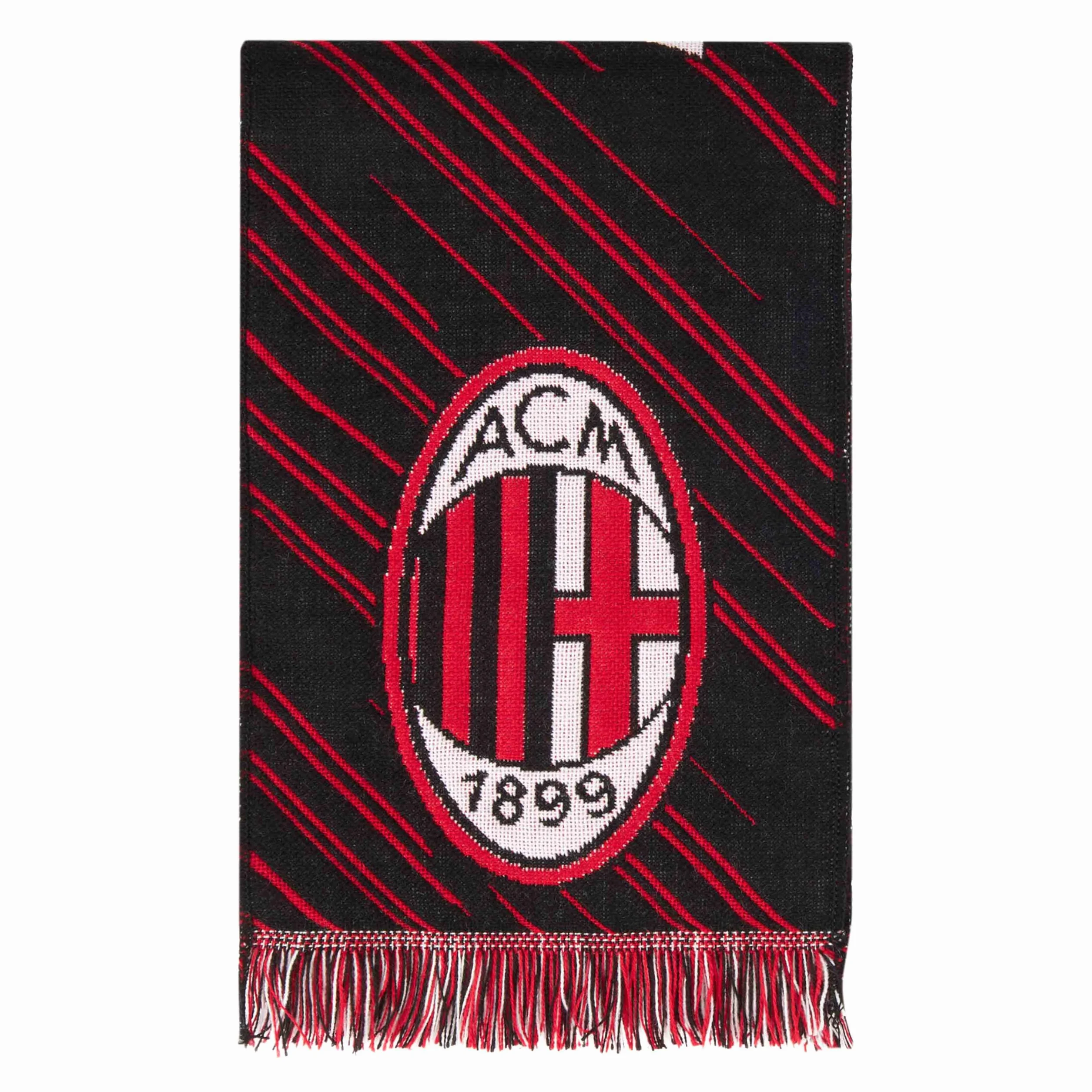 AC Milan, Oficjalny szalik, żakard, akryl, jeden rozmiar, grafika