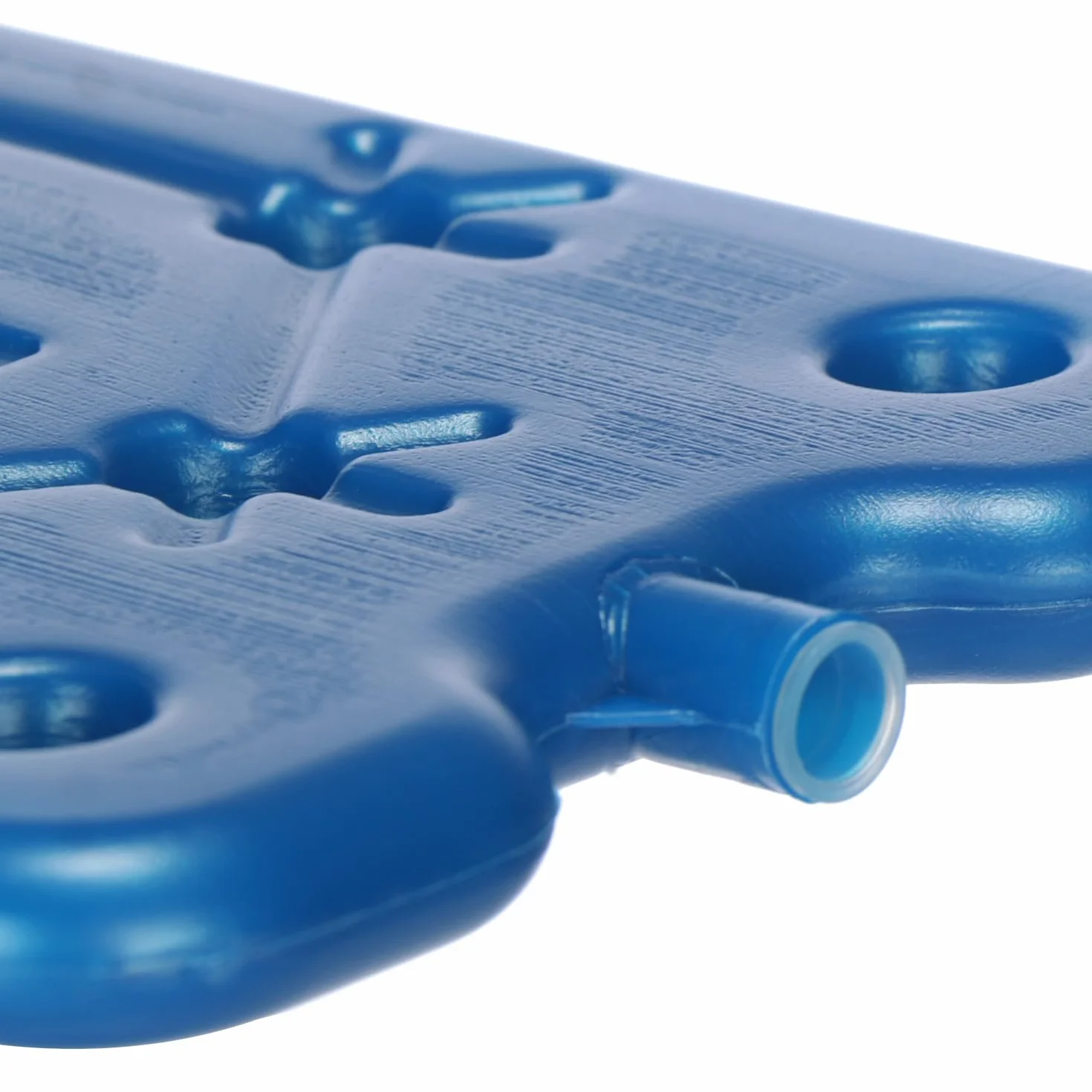 COM-FOUR® Plaski zimny pakiet 3x - zajmujacy malo miejsca i idealny do lodówek i toreb chlodniczych - waskie elementy chlodzace na kemping i na plaze (niebieski - 3 sztuki - M)