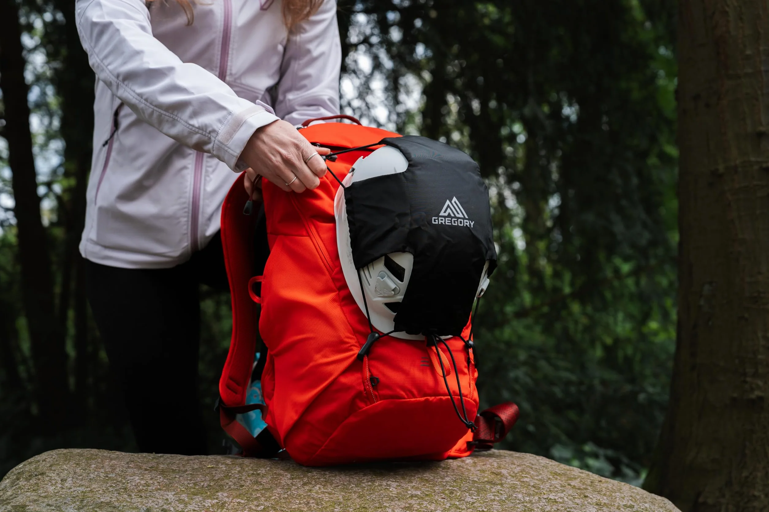 Gregory Akcesoria próbne - Pakowany uchwyt na kask, 0,05 kg, czarny (obsydianowy czarny)
