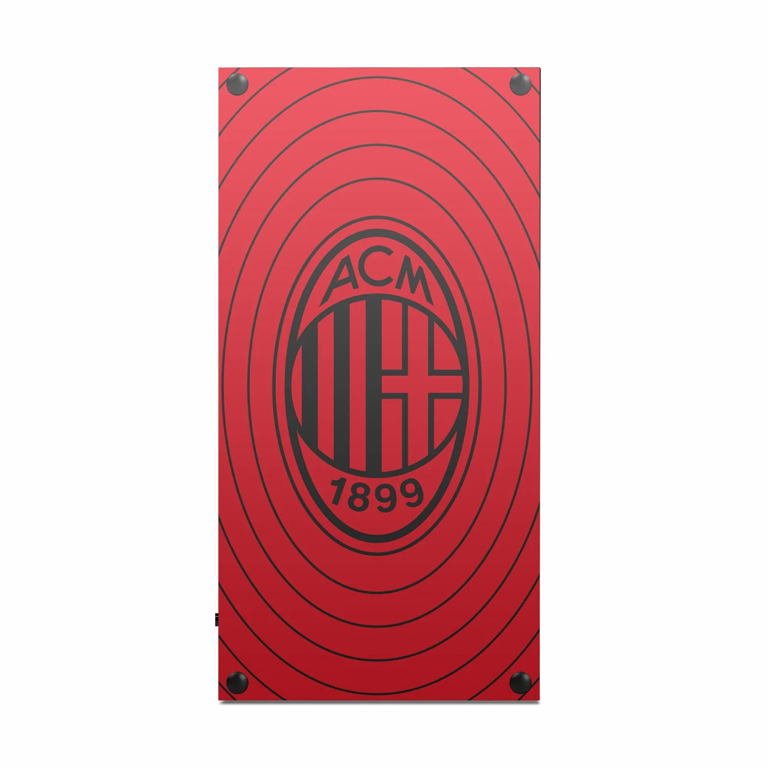 Head Case Designs Oficjalnie Licencjonowany AC Milan Czerwone i Czarne Sztuka Naklejka Winylu Skóry Naklejka Pokrywa Kompatybilny z Xbox Series X Console and Controller Bundle