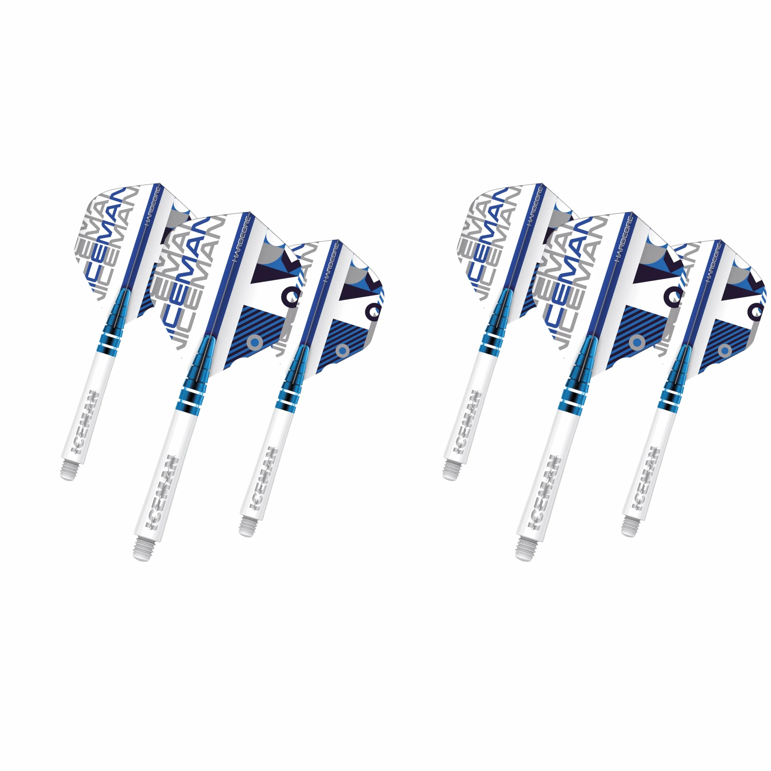 RED DRAGON Gerwyn Price Iceman White Hardcore Flight i Nitrotech Stem Combo