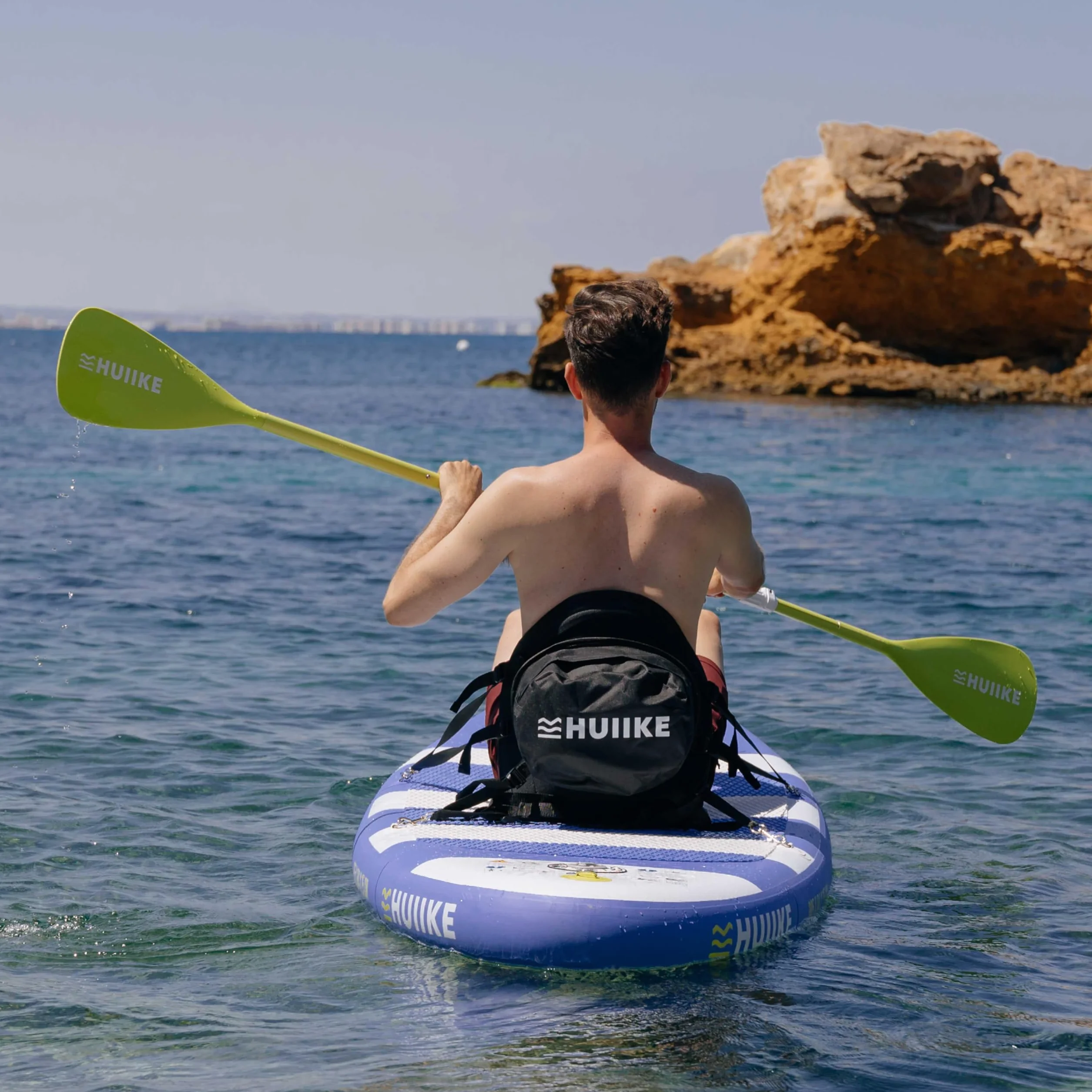 Wiosło do Deski SUP 2 w 1 Aluminium HUIIKE 4 Części Regulowane Paddleboard
