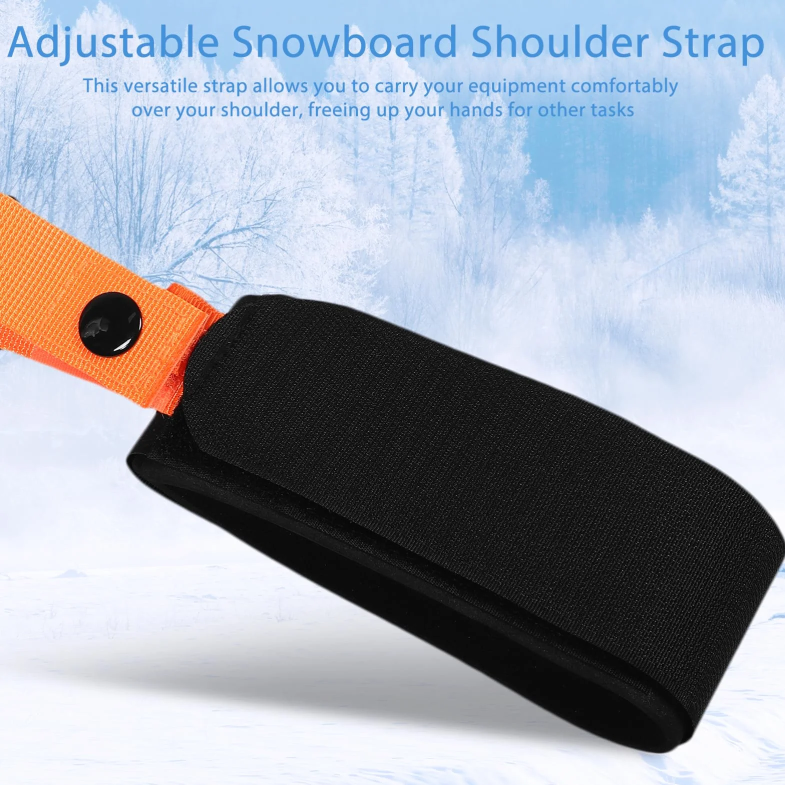 Regulowany Pasek Na Ramię Do Nart I Snowboardu Uchwyt Do Przechowywania Noszenia