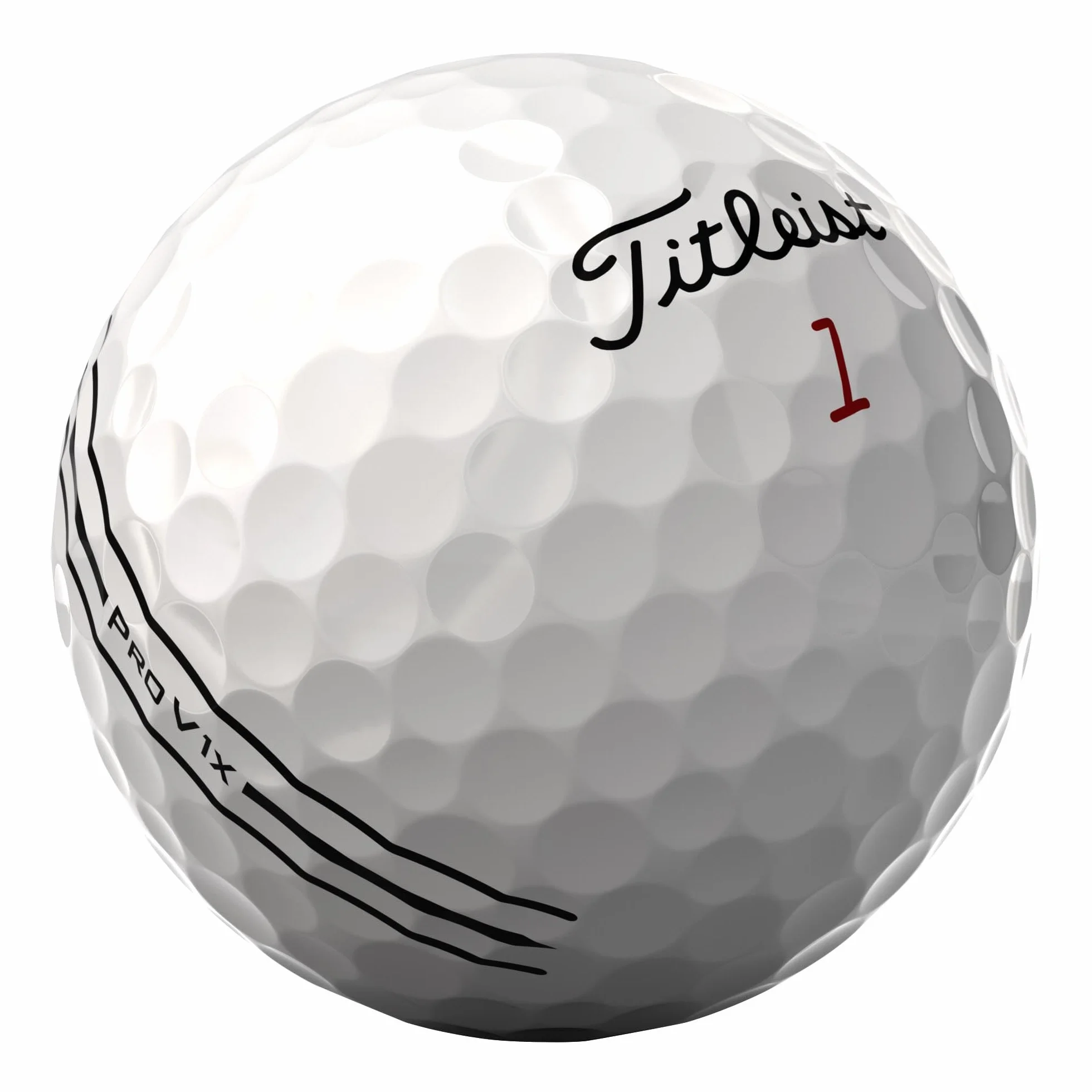 Titleist Pro V1x Enhanced Alignment piłka golfowa, 12 sztuk, biała