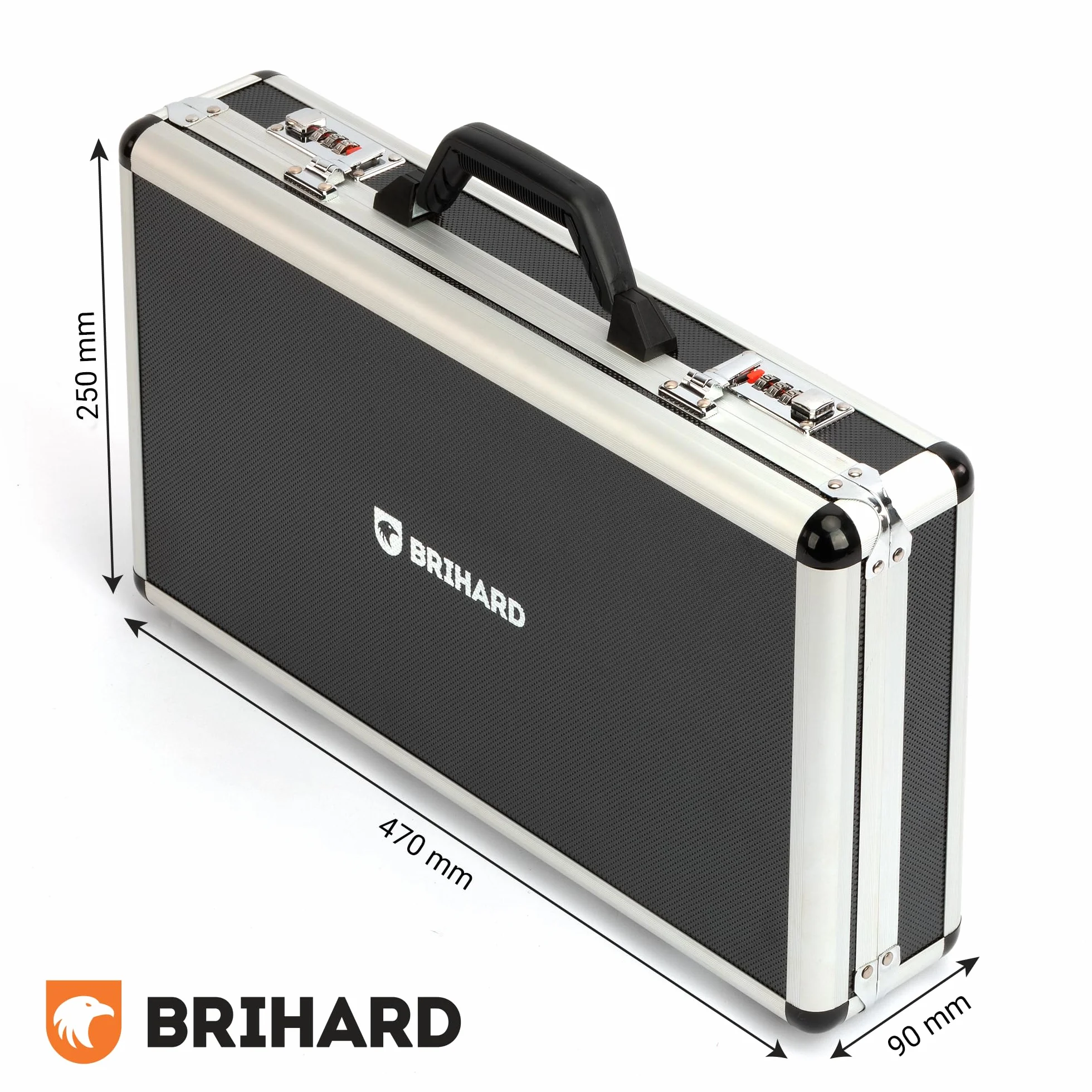 Extra Strong Weapon Cases, Przenośna Walizka na Broń Krótką z Aluminiową Ramą