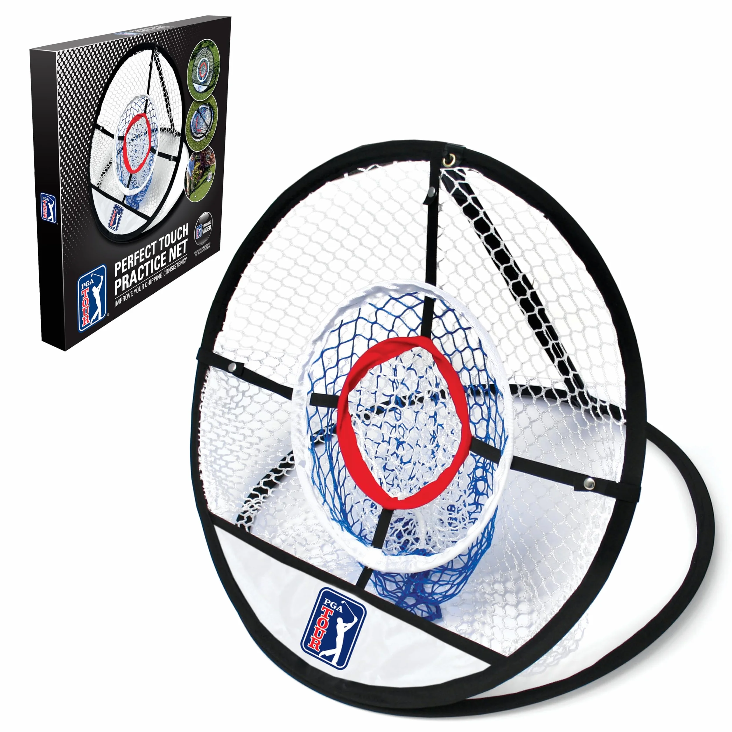 PGA Tour Perfect Touch Chipping siatka 28,5 x 3,2 x 28,5 cm niebieska zielona