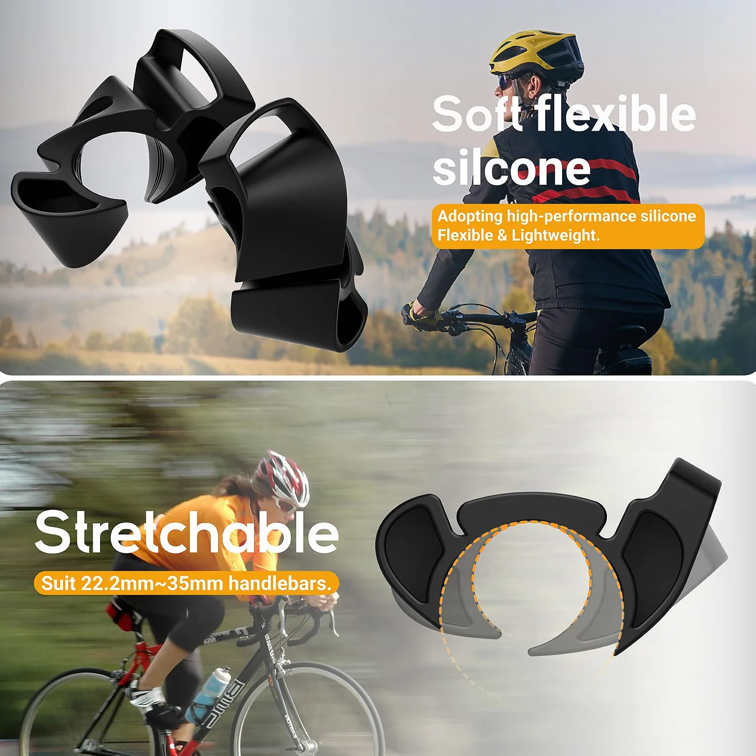 TUSITA Uchwyt Rowerowy do Zegarka Kompatybilny z Garmin, Apple Watch Ultra, Polar - Zegarek Sportowy Kierownicę Rowerową Uchwyt