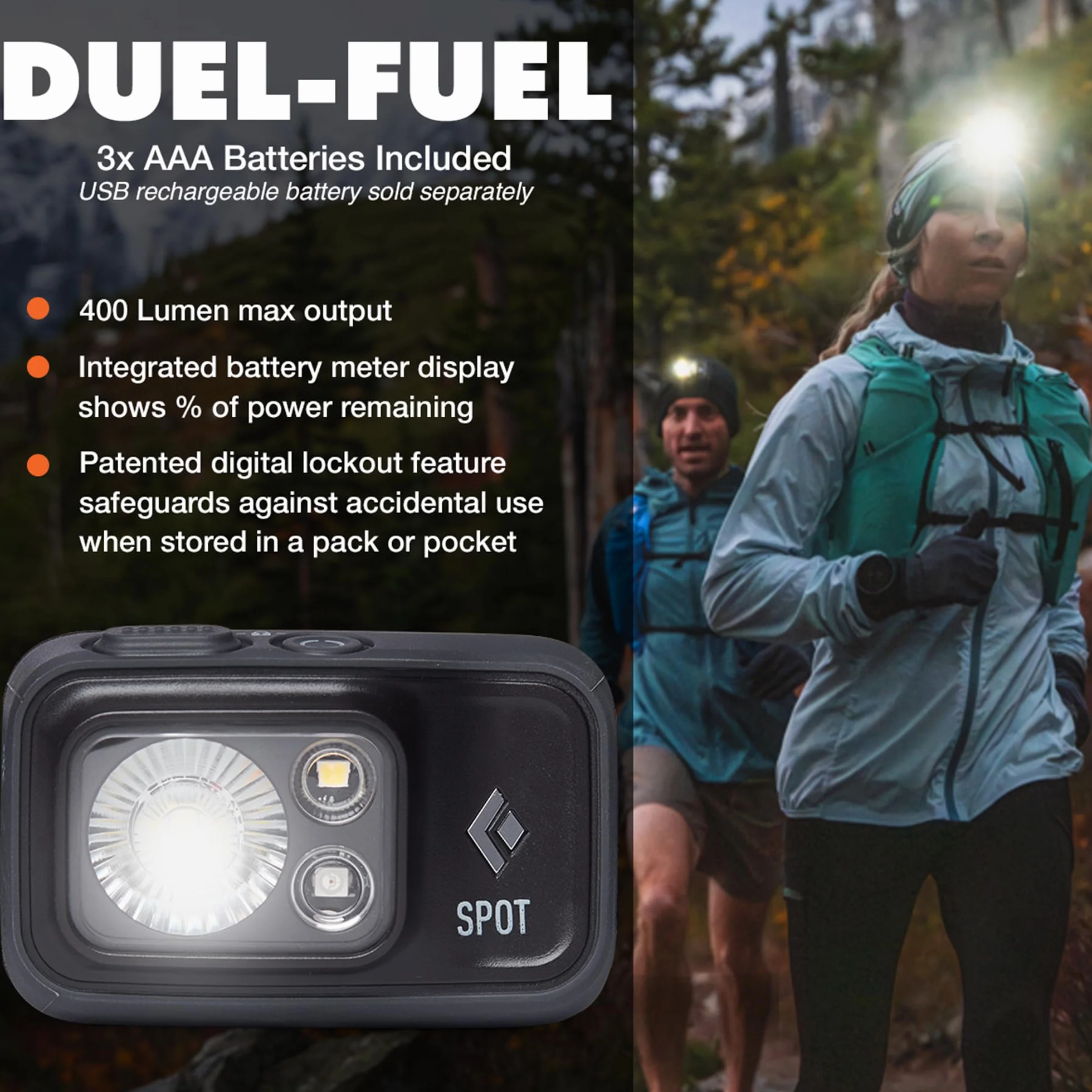 BlaDia Spot 400 HEADLAMP GY | BD6206720004ALL1