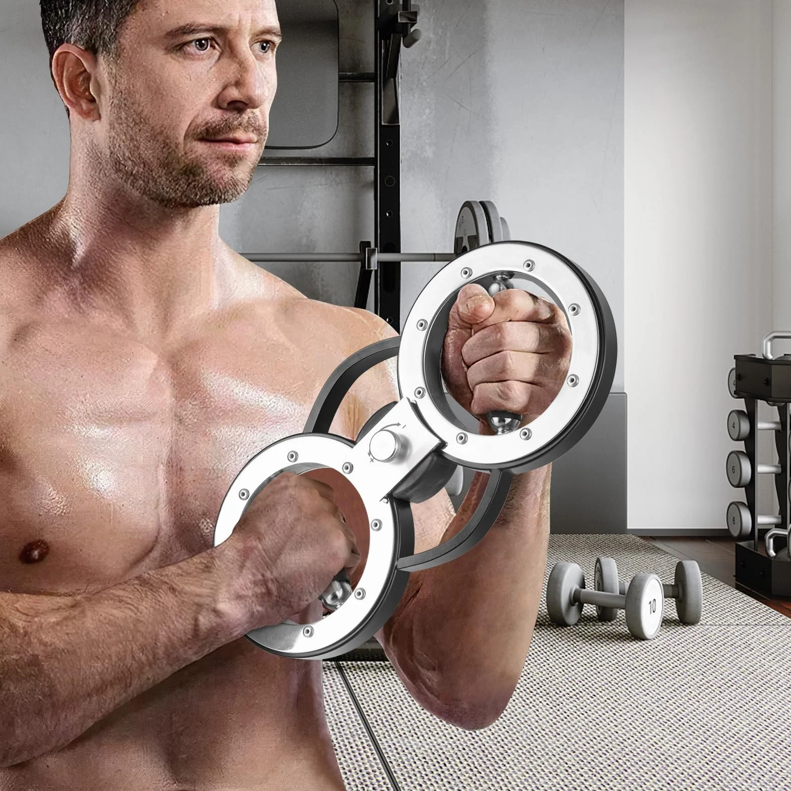 GOPLUS Burn Machine 5,35 kg rotator 360° regulowany opór trener dłoni i przedramion