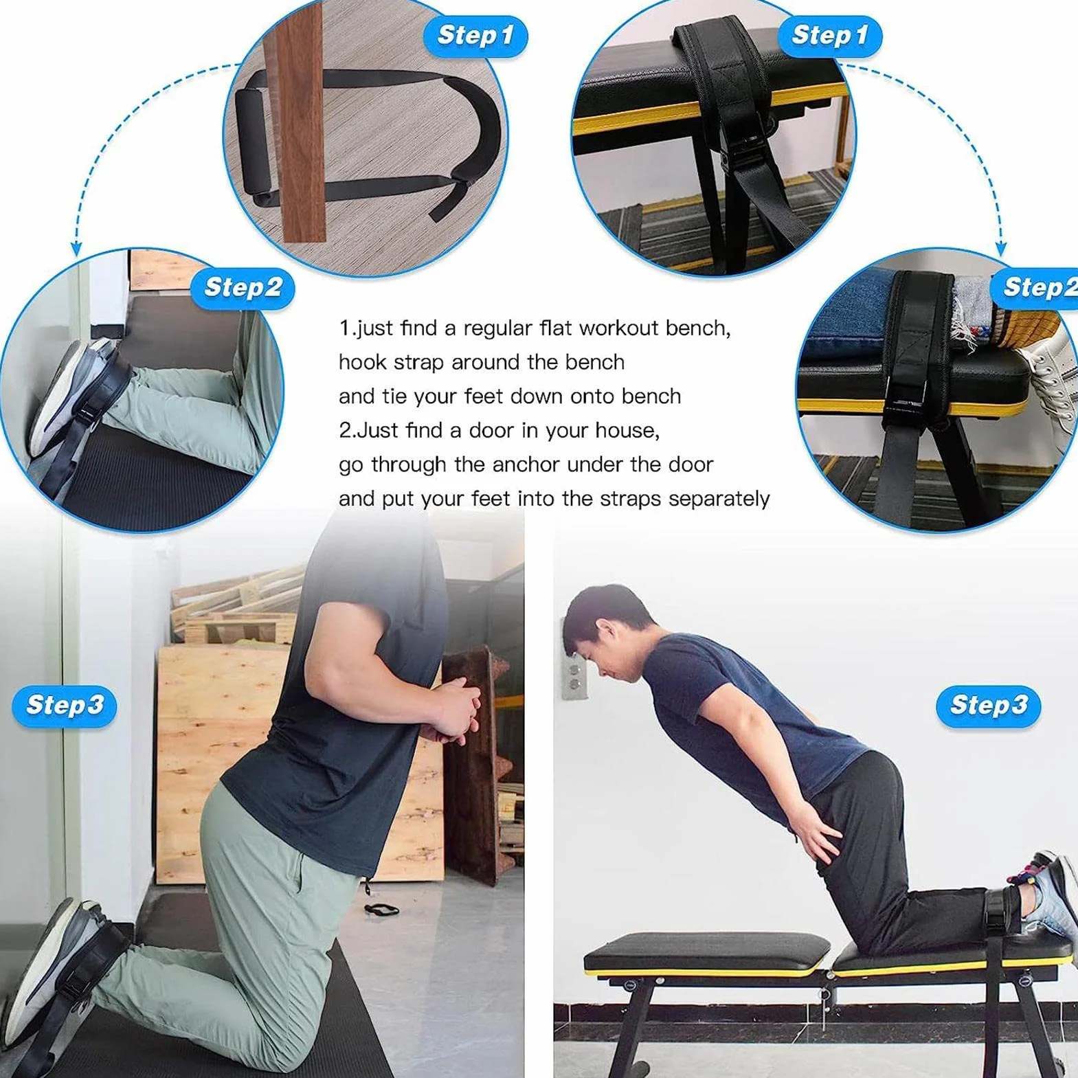 Hamstring Strap, taśma do ćwiczeń fitness, akcesoria sportowe