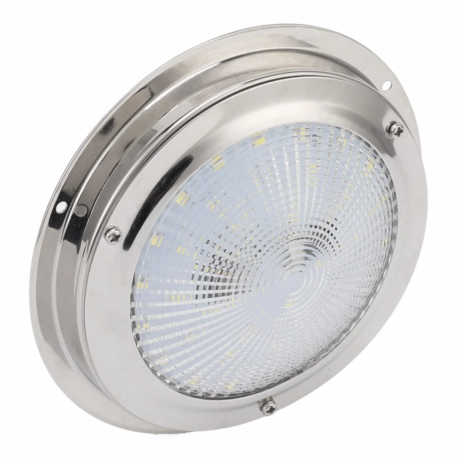 Pongnas 5,5-calowa Morska Lampa Sufitowa Kopułowa, 42 Diody LED IP65 do Montażu Powierzchniowego, ze Stali Nierdzewnej o Wysokiej Jasności, do Kabiny Nocnej łodzi Kempingowej, Jachtu i