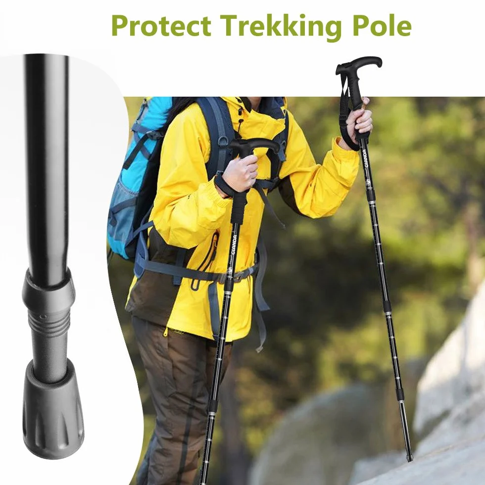 Gumowe odbojniki do kijków trekkingowych i nordic walkingu 6/12 sztuk