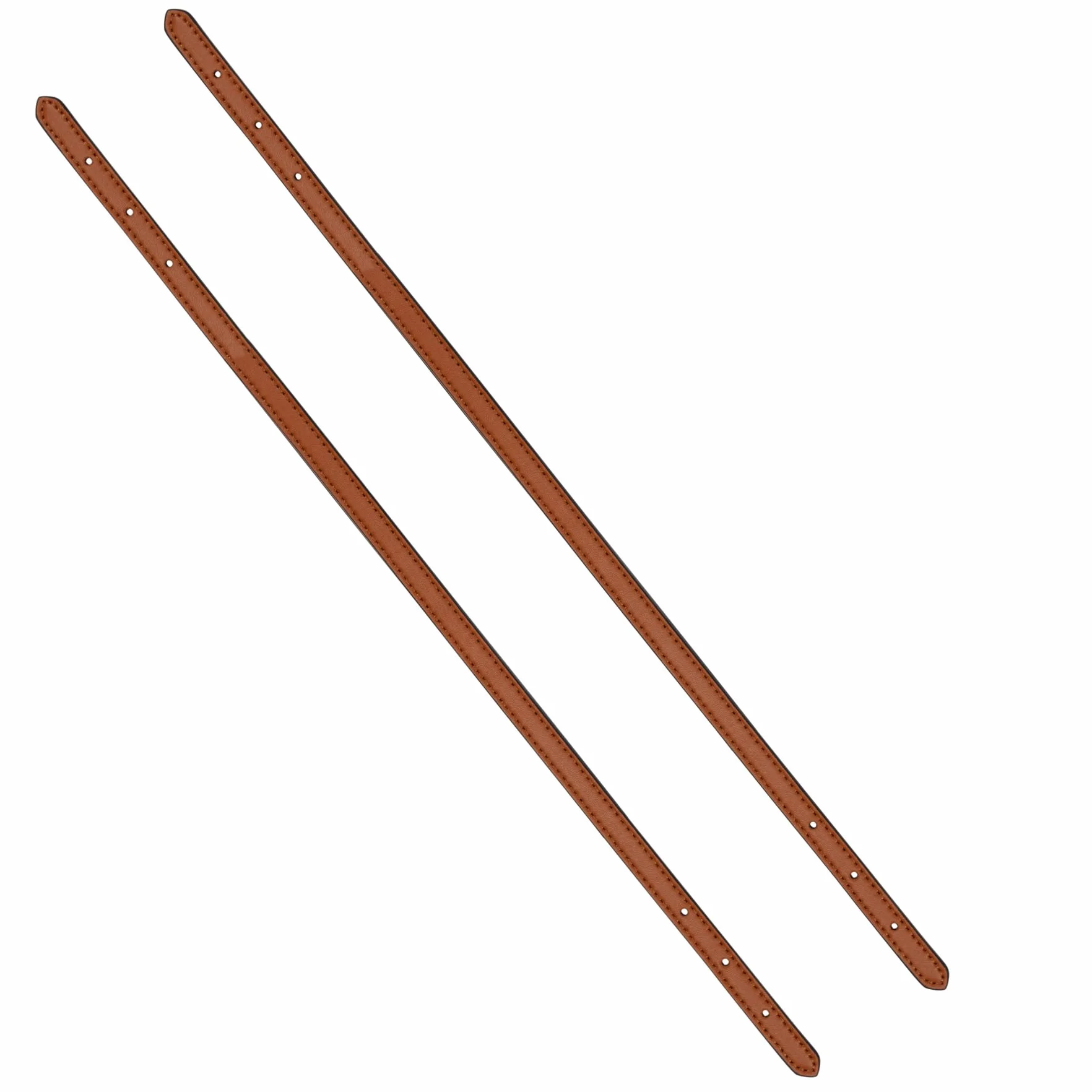 Allzedream skórzany pasek do torebki z mikrofibry, wymienny, 2 sztuki, brązowy, 1,2 cm