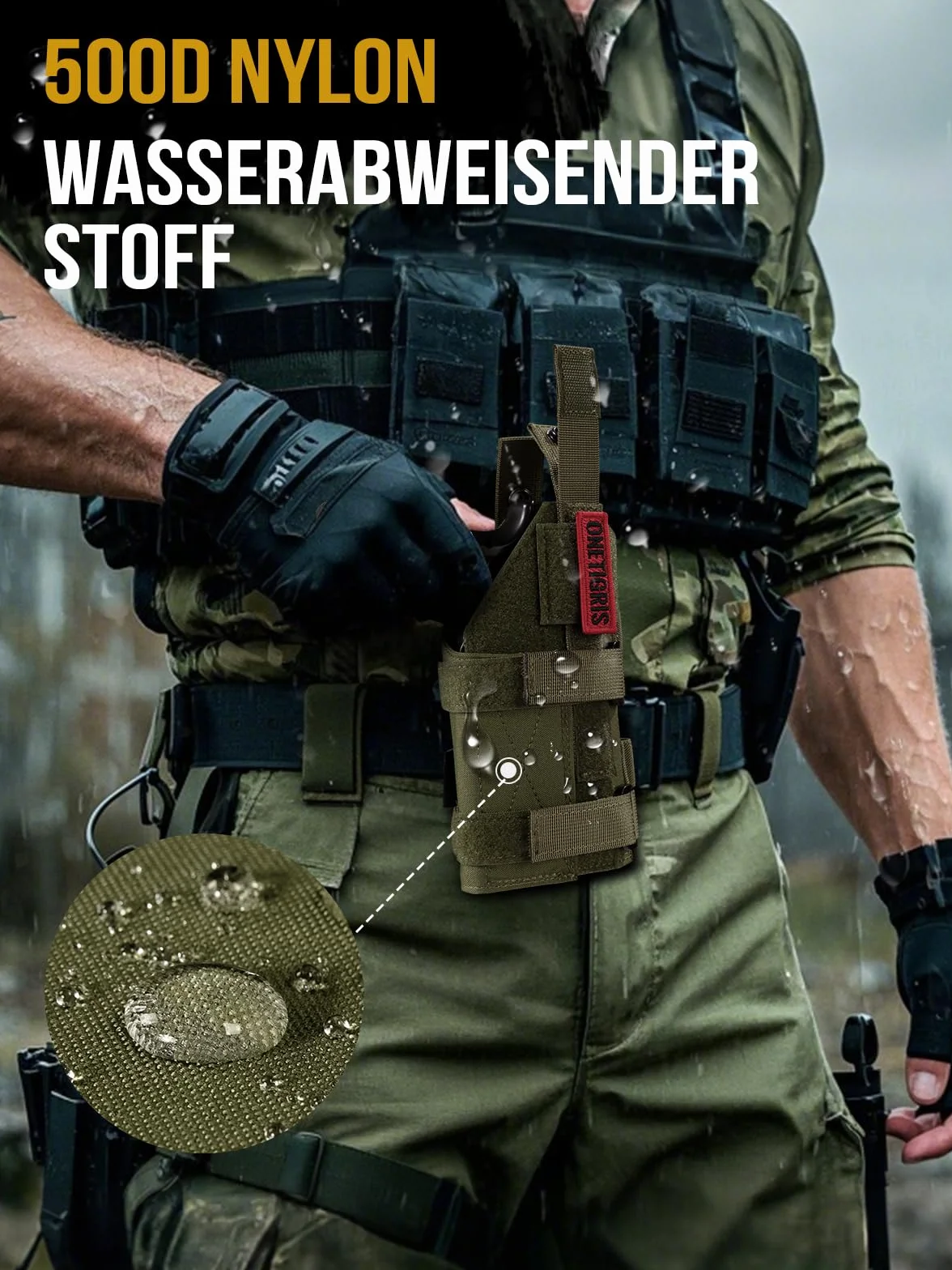 OneTigris 1000D nylonowa kabura na pistolet Molle