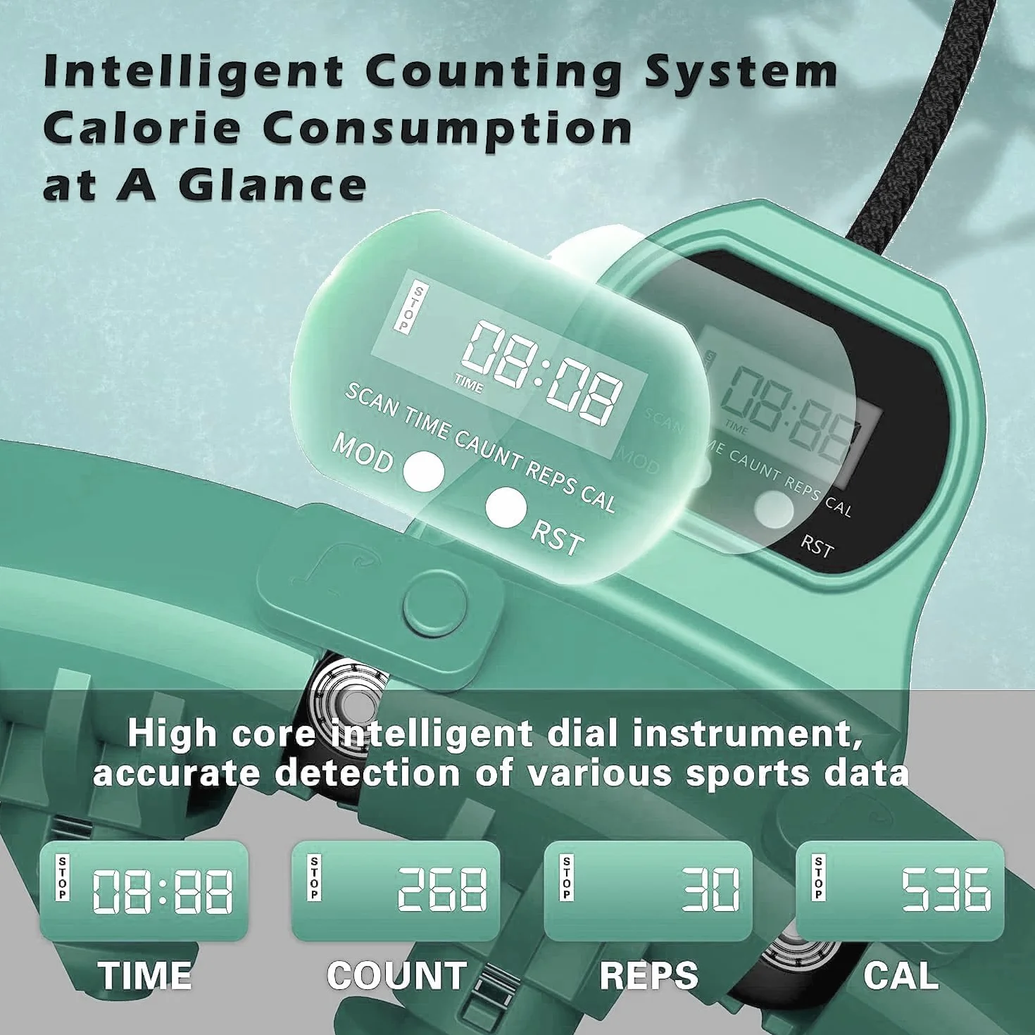 K-MART Inteligentny obciążony hula hop, regulowany trening fitness obciążony hula hop - 27 zdejmowanych węzłów/ogniw