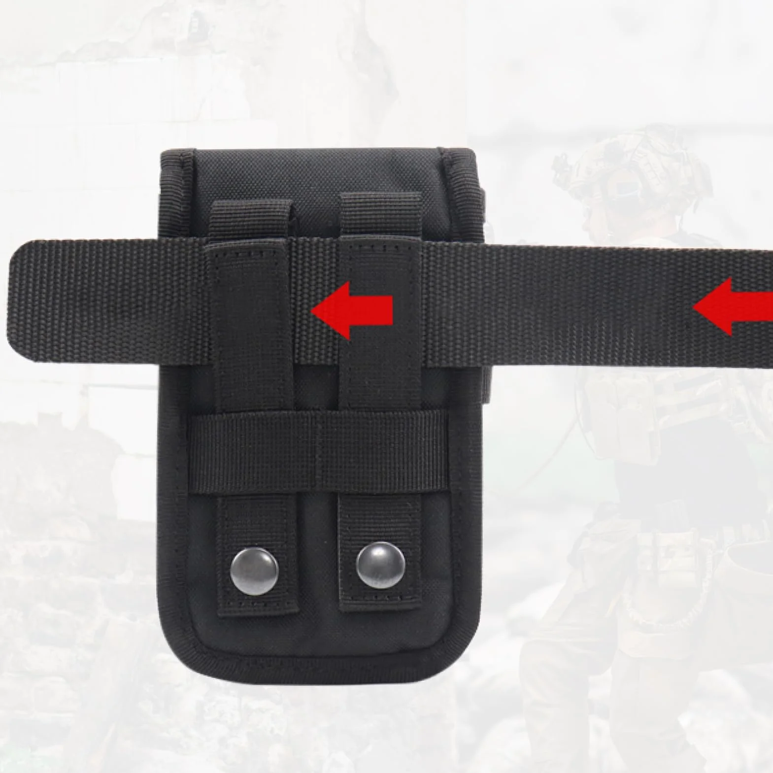 Azarxis Taktyczna torba EDC, Molle Pouch, torba wojskowa, torba na telefon komórkowy, kompaktowa torba na kemping, wędrówki, jazdę na rowerze, wspinaczkę