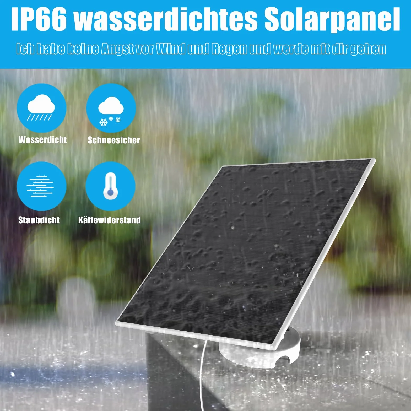 Ring Panel słoneczny 6 W IP66 USB-C DC 3,5 mm