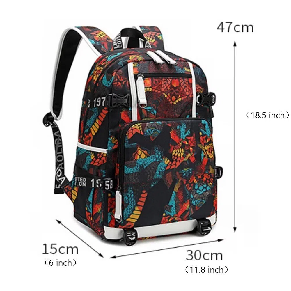 Gwiazda koszykówki Iverson Wielofunkcyjny plecak podróżny dla fanów laptopa bookbag dla mężczyzn i kobiet