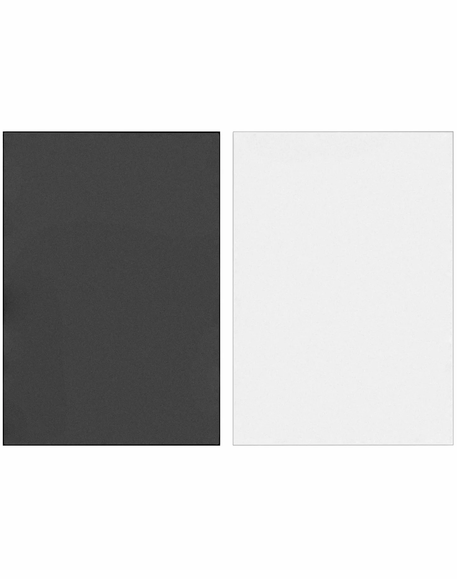 QWORK 10 sztuk folii magnetycznej DIN A4, samoprzylepne, gr. 0,6 mm, czarne, magnesy na lodówkę