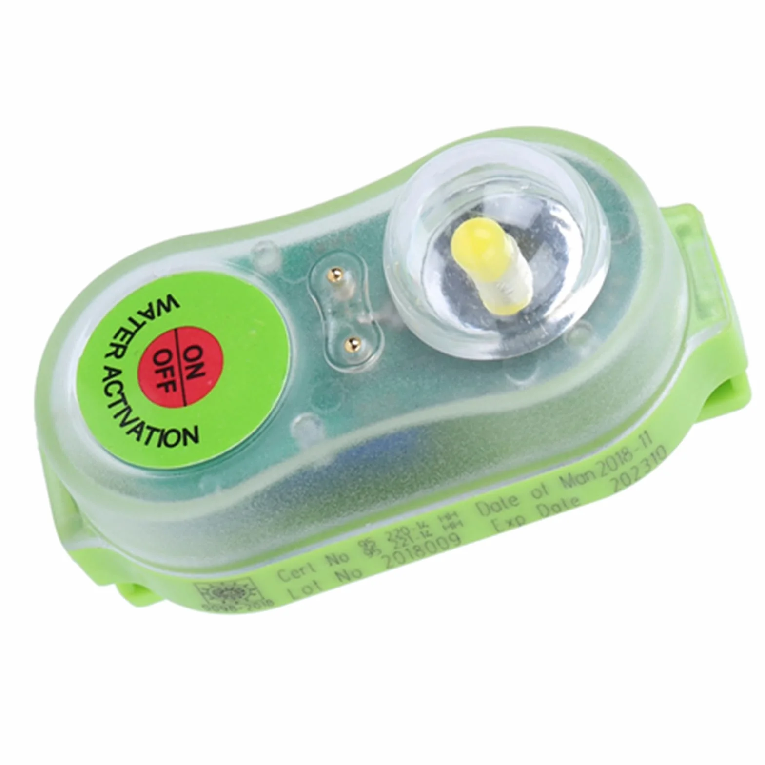 Lampa świetlna Kamizelki Ratunkowej, światło Stroboskopowe Kamizelki Ratunkowej do Kamizelki Ratunkowej za Burtą, Samooświetlenie LED z Wodą Morską Latarka Ratująca życie Rzucająca Się w Oczy Lampa św
