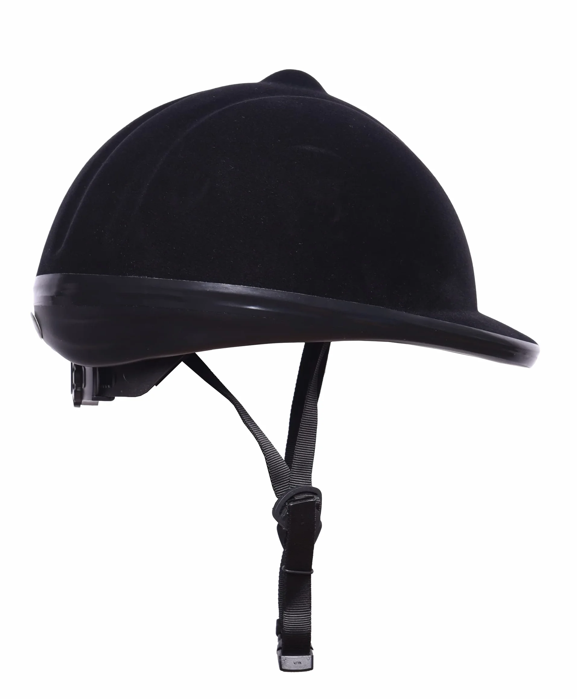 HKM Kask jeździecki New Flock, kask jeździecki, uniseks, czarny brokat, rozmiar L, 58-61 cm