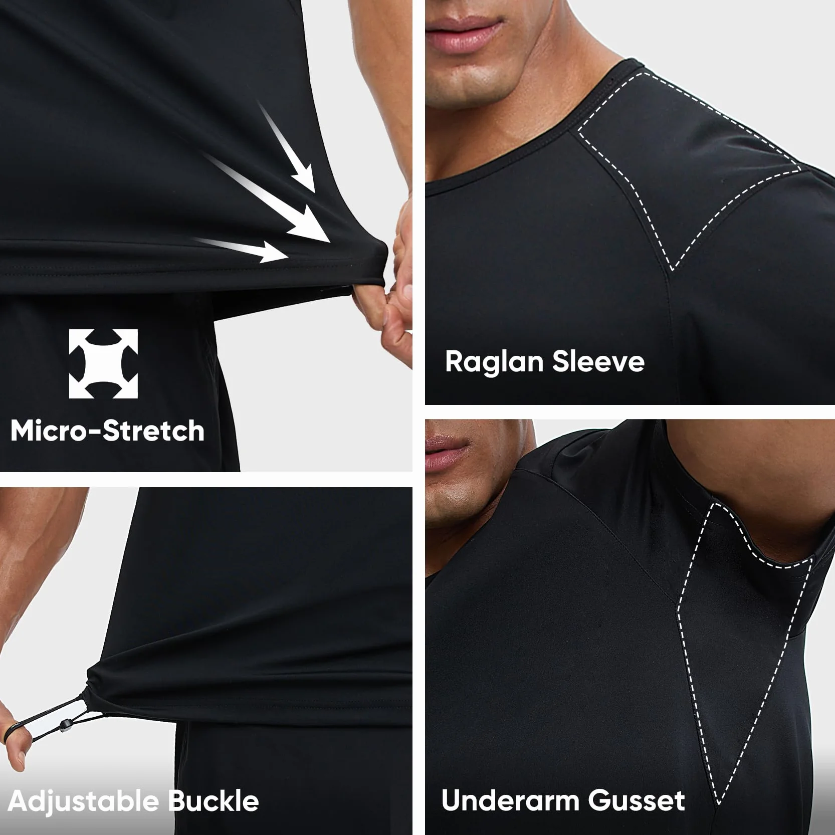HOTSUIT Koszula do sauny dla mężczyzn trener talii garnitury do sauny z t-shirtem do utraty wagi łapanie serca dresy dresowe z krótkim rękawem do boksu na siłowni fitness