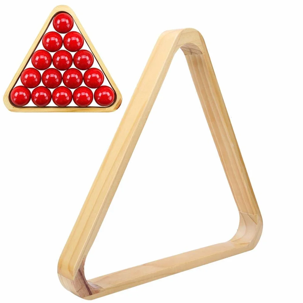 Alomejor Snooker stojak na piłkę drewniany trójkąt i romb stół bilard stojaki sportowe akcesoria