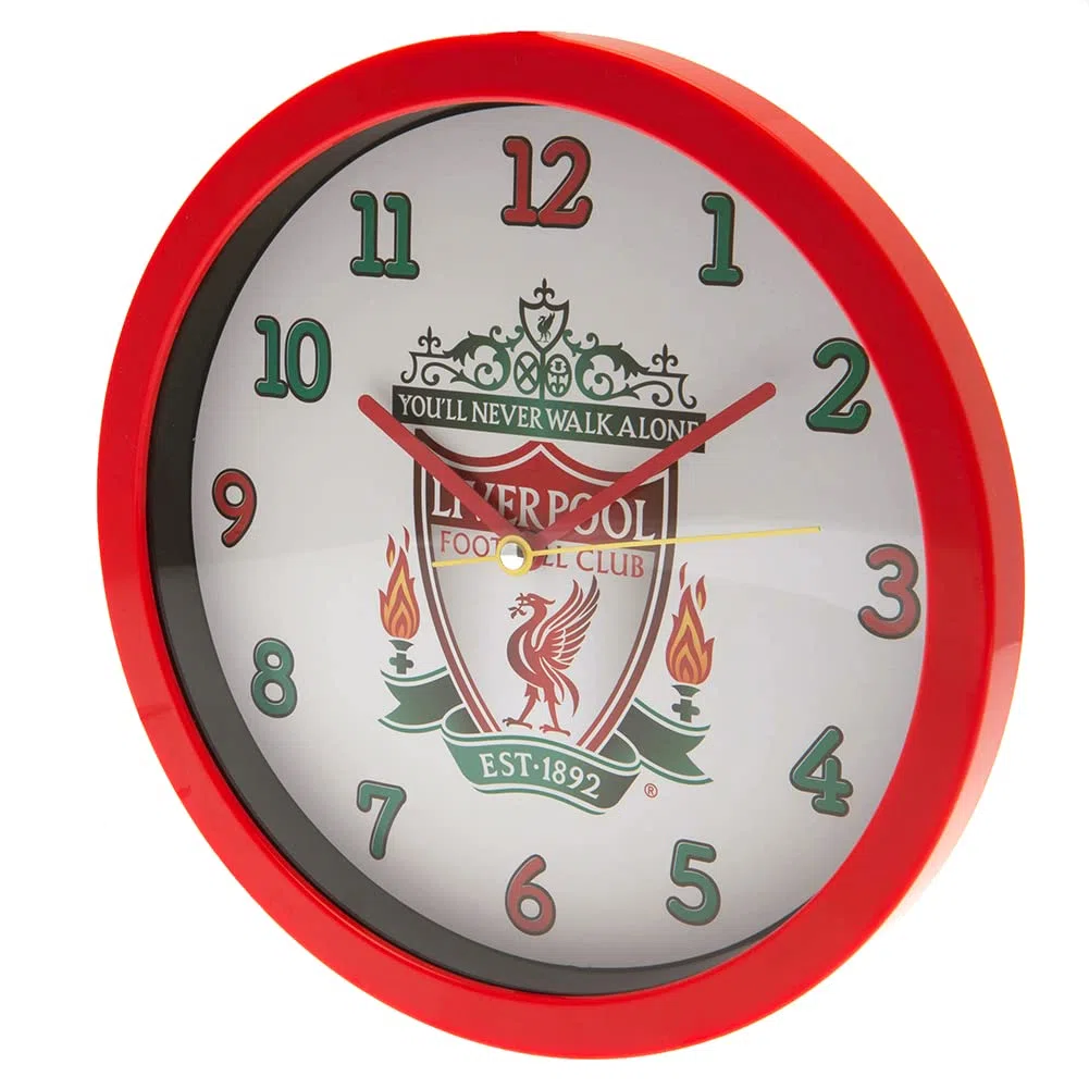 Zegar ścienny klubu piłkarskiego Liverpool, wielokolorowy, jeden rozmiar