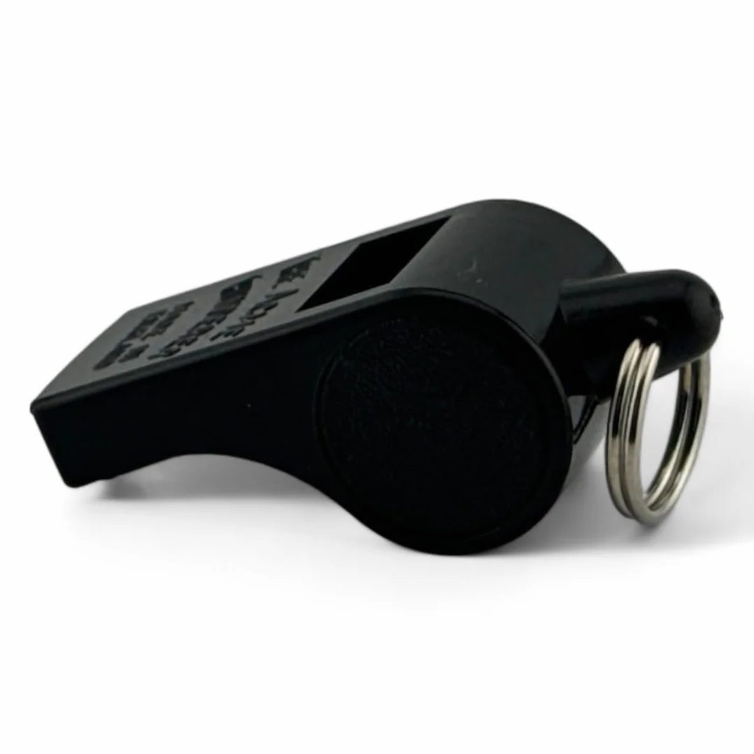 ACME Thunderer gwizdek nr 560 z taśmą do fajki – gwizdek sędziowski, jasny i przenikliwy, czarny