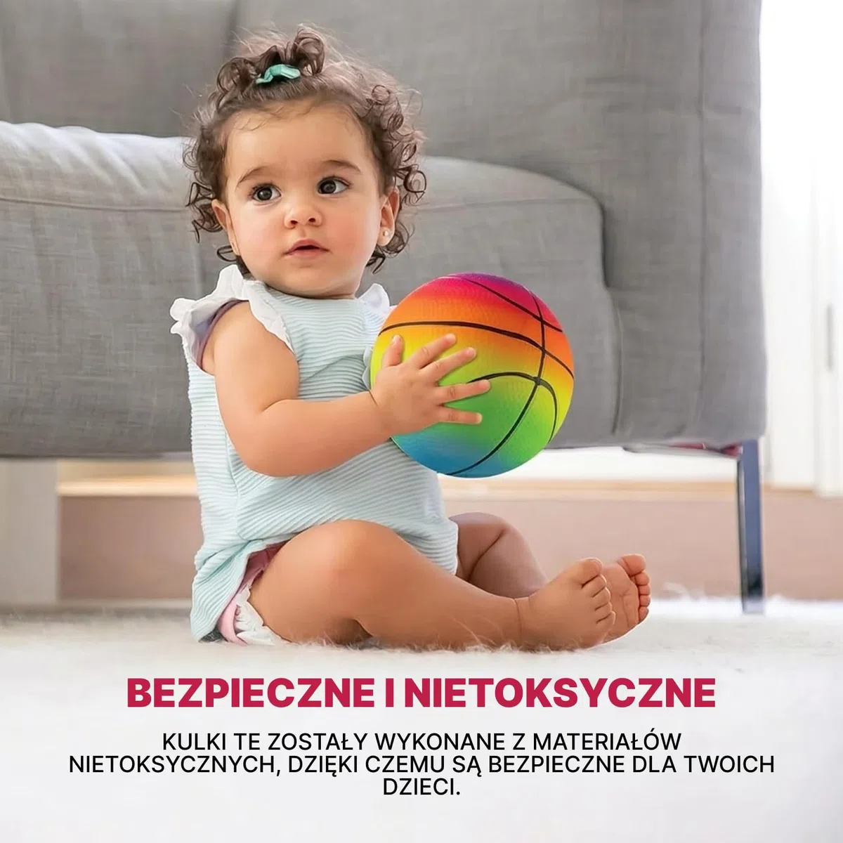 Piłki sportowe Mini Rainbow – 5 cali (w zestawie 4 sztuki) nadmuchiwane piłki winylowe dla dzieci i małych dzieci z ręczną pompką, neonową piłką do koszykówki, piłką nożną i siatkówką do placu zabaw