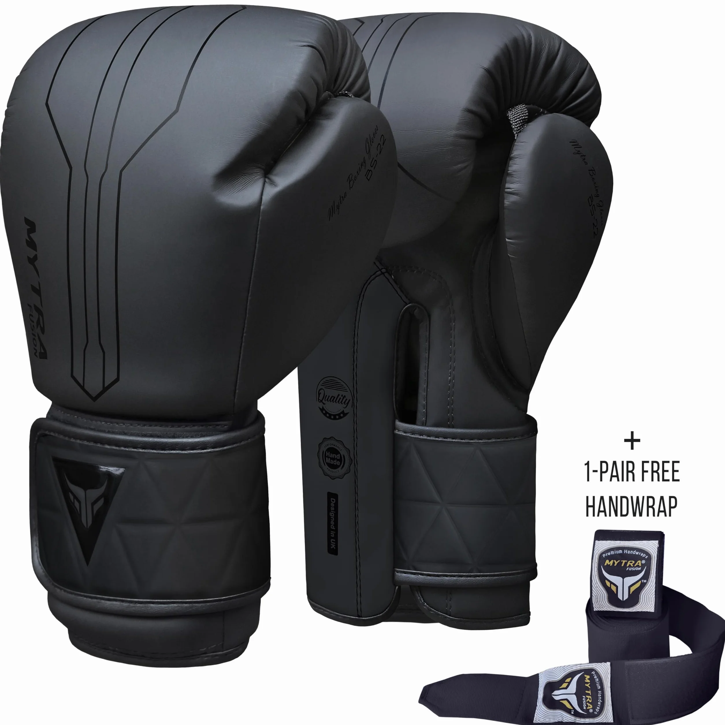 Mytra Fusion rękawice bokserskie w zestawie z bezpłatnymi owijkami na dłonie, rękawice treningowe do muay thai, rękawice do kickboxingu dla mężczyzn i kobiet