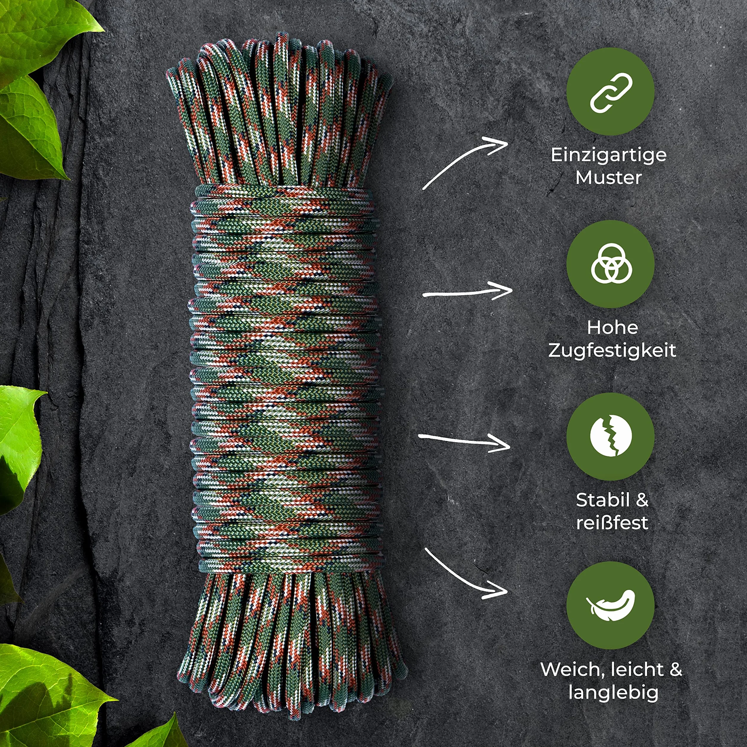 Linka Paracord 550 4 mm 7 rdzeni niebieski 15 metrów