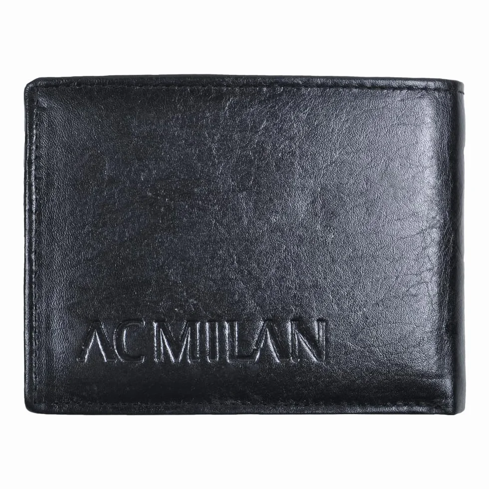 Portfel podróżny Ac Milan 143190, czarny pomarańczowy unisex